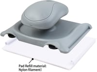 ROLLINGDOG 10,2 cm Szélecset Festőpad Vezetőkerekekkel Falhoz és Mennyezethez 4