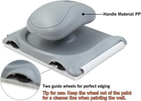 ROLLINGDOG 10,2 cm Szélecset Festőpad Vezetőkerekekkel Falhoz és Mennyezethez 3