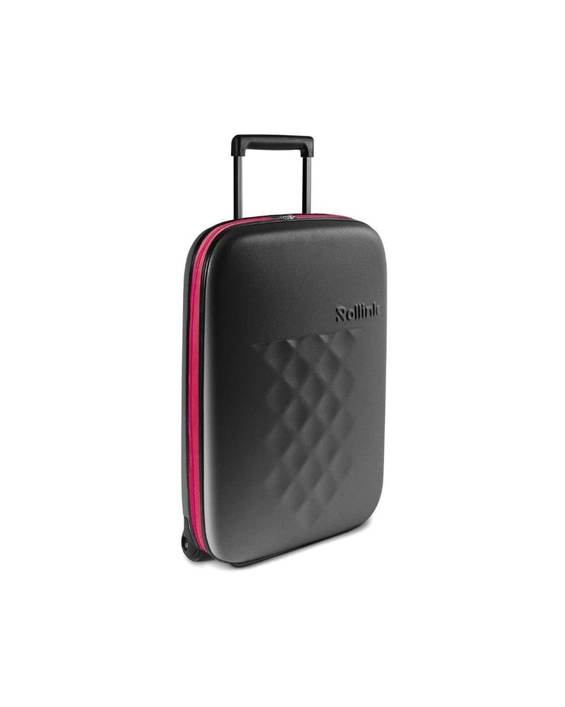 Skladací kabínový kufor Rollink Flex21 Earth - ružový - 55x40x23 cm
