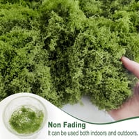 ROLLWAY 150g Műmoha Dekorációhoz - Sötétzöld Műmoha Kézművességhez, Akváriumhoz, Modellezéshez, Betlehemhez - Tartós Nylon Díszítőmoha 7