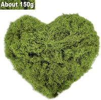 ROLLWAY 150g Műmoha Dekorációhoz - Sötétzöld Műmoha Kézművességhez, Akváriumhoz, Modellezéshez, Betlehemhez - Tartós Nylon Díszítőmoha 2