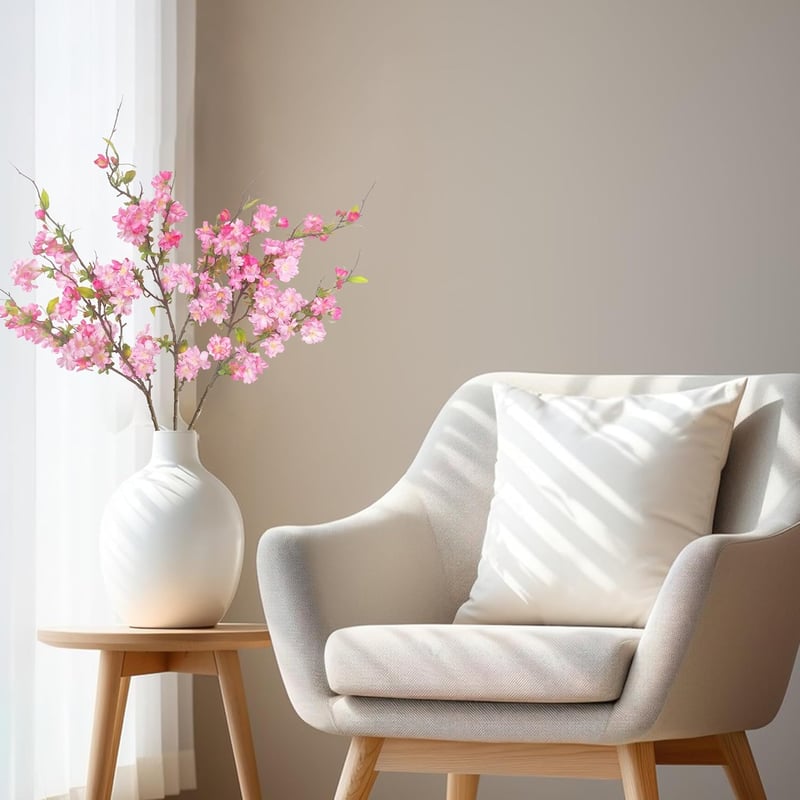 ROLLWAY 3 db Tavaszi Cseresznyevirág Ág 80cm Mesterséges Sakura Dekoráció