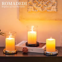 Romadedi üveg gyertyatartó fémtálcával - ezüst 5