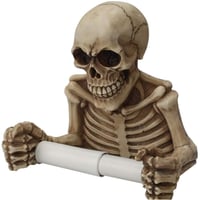 Zidni držač za toaletni papir u obliku lubanje, dekoracija za zid, Halloween rekvizit, držač za kupaonicu ili ured, spremnik za toaletni papir 3