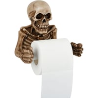 Zidni držač za toaletni papir u obliku lubanje, dekoracija za zid, Halloween rekvizit, držač za kupaonicu ili ured, spremnik za toaletni papir 2
