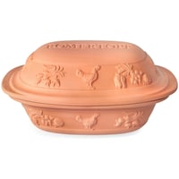 Vas de gătit din ceramică Römertopf Rustico cu capac – oală romană din teracotă de 5 litri 1
