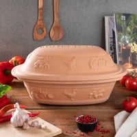 Vas de gătit din ceramică Römertopf Rustico cu capac – oală romană din teracotă de 5 litri 7