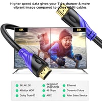 HDMI 2.0 kábel Rommisie 2 m, 4K 60Hz, 18 Gbps, Ultra High Speed, pozlátené konektory, Ethernet, ARC, 3D, kompatibilný s TV, PC, PS5, Blu-ray 2