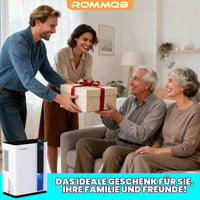 Elektrický odvlhčovač vzduchu ROMMQB 3000 ml – Kompaktný pohlcovač vlhkosti do pivnice, kúpeľne, spálne a bytu s automatickým vypínaním 7
