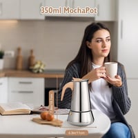 Romon Moka Kanna 350ml Rozsdamentes Acél Elektromos és Gáztűzhelyre 3