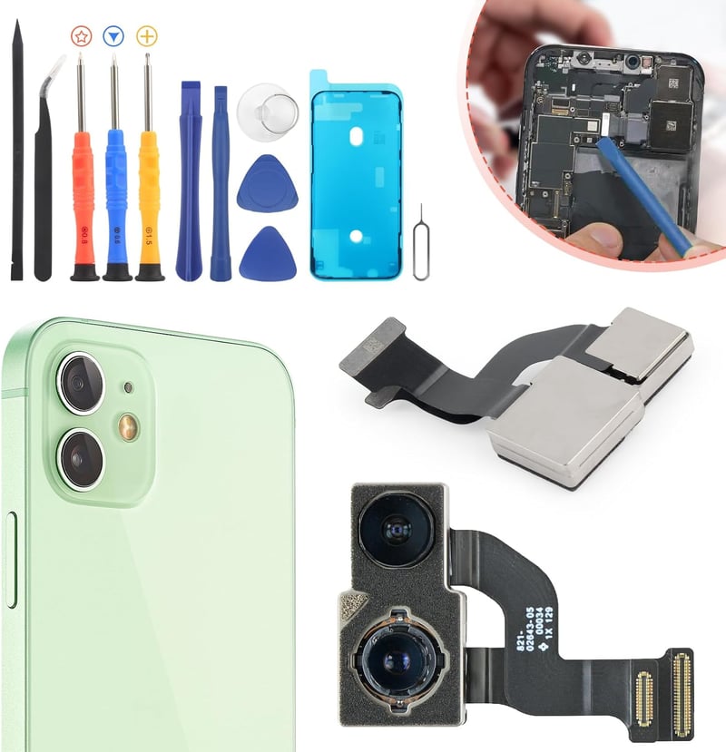 RongZy hátsó kamera flexkábel csere iPhone 12-höz szerszámokkal