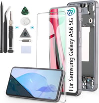 RongZy LCD kijelző Samsung Galaxy A56 5G kerettel, érintőpanellel és szerszámkészlettel - fekete 1