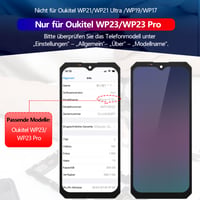 Náhradný LCD displej s dotykovou plochou pre Oukitel WP23 / WP23 Pro - čierny 3