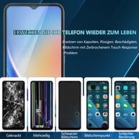 RongZy LCD displej na Samsung Galaxy A34 5G (A346B) s rámčekom – čierny 2