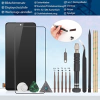 RongZy Xiaomi Redmi Note 14 4G/5G LCD kijelző csere érintőpanellel és szerszámkészlettel - fekete 7
