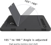 ROOFEI Galaxy Tab S10Ultra/S9 Billentyűzetes Tok QWERTZ Érintőpaddal 7 Szín LED 8
