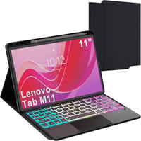 ROOFEI Lenovo Tab M11 2024 Billentyűzetes Tok 7 Szín LED Világítás QWERTZ Német Billentyűzet Trackpad Tolltartó TB330 TB331 1