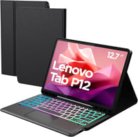 ROOFEI Lenovo Tab P12 12.7" tok billentyűzettel, RGB világítás, trackpad és tolltartó 1