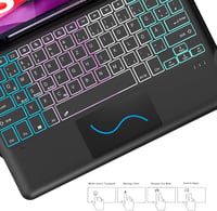 ROOFEI Lenovo Tab P12 12.7" tok billentyűzettel, RGB világítás, trackpad és tolltartó 4