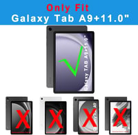 ROOFEI Samsung Galaxy Tab A9+ 11" Billentyűzetes Tok QWERTZ Világítással 2