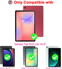 ROOFEI Samsung Galaxy Tab S10 Lite/S9 FE 10.9" Billentyűzetes Tok RGB Világítással 2