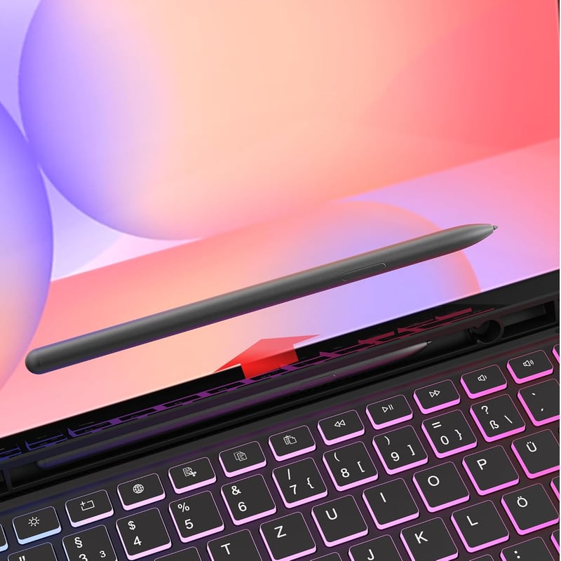 ROOFEI Samsung Galaxy Tab S10 Lite/S9 FE 10.9" Billentyűzetes Tok RGB Világítással