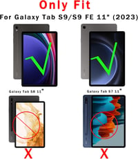 ROOFEI Samsung Galaxy Tab S10 Lite/S9 FE Billentyűzetes Tok QWERTZ Touchpad-dal 2
