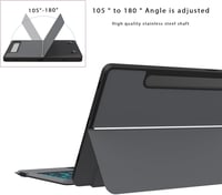 ROOFEI Samsung Galaxy Tab S10 Lite/S9 FE Billentyűzetes Tok QWERTZ Touchpad-dal 8