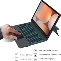 ROOFEI Samsung Galaxy Tab S10+/S9+ Billentyűzet Tok QWERTZ Touchpad-dal 5