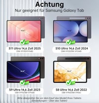 ROOFEI Samsung Galaxy Tab S11 Ultra Billentyűzetes Tok QWERTZ Német Billentyűzettel és Touchpaddal 2
