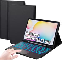 ROOFEI Samsung Galaxy Tab S6 Lite 10.4 Billentyűzetes Tok QWERTZ RGB Világítással 1