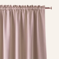 Perdea cu volane ROOM99 Aura cu buzunare pentru galerie 140x240 cm Roz pudrat 2