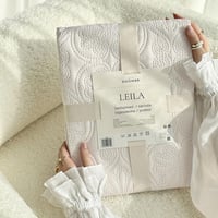 Elegantný prehoz na posteľ ROOM99 Leila 170x210 cm, krémový prešívaný prehoz na dvojlôžkovú posteľ a pohovku 2