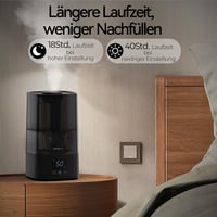 Rosekm 4.5L automata párásító fekete, 18 órás üzemidő, időzítő és páratartalom szenzor 2