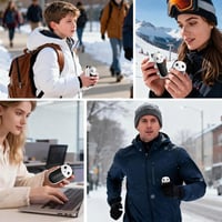 RoserRose 2db Elektromos Kézmelegítő 6000mAh Újratölthető 4 Fokozat 5