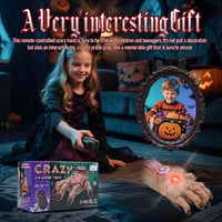 RoserRose Wednesday Kéz RC Autó LED Fénnyel, Halloween Dekoráció Távirányítós 4