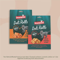 Rosewood Deli Rolls poslastica za mačke s piletinom i govedinom, s mekanim punjenjem, idealna za skrivanje lijekova, bez dodanog šećera i soli, bez umjetnih dodataka, 40 g 4