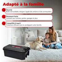 Roshield 4 bucăți Stație de momeală pentru rozătoare cu protecție împotriva manipulării pentru șobolani și șoareci - Pentru utilizare în interior și exterior 2