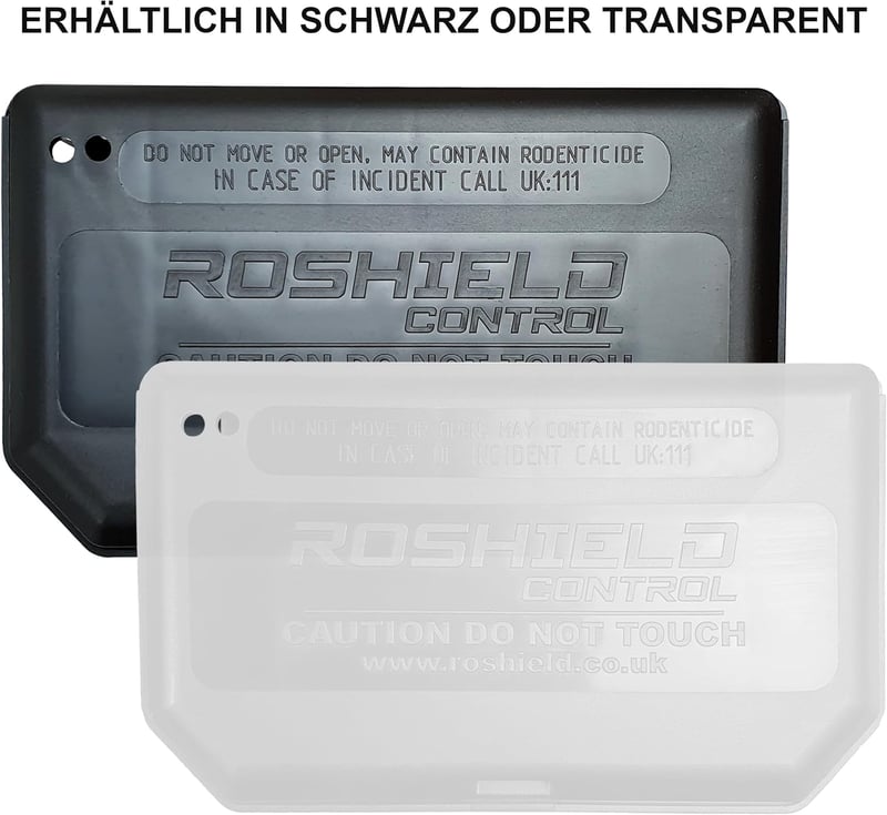 Roshield Egércsapda 10 db - Méregcsali Tartó Kemény Műanyag Doboz