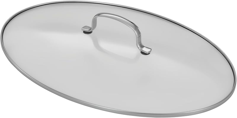 RÖSLE Elegance Ovális Sütőtál Üvegfedővel, Rozsdamentes Acél, Indukciós - Roaster with glass lid