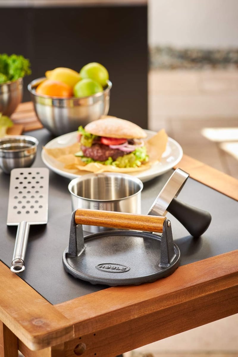 Rösle Hamburger Sajtó Rozsdamentes Acél Burgerpogácsa Készítő - Single, Barbecue Weight