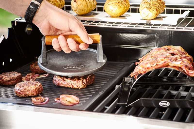 Rösle Hamburger Sajtó Rozsdamentes Acél Burgerpogácsa Készítő - Single, Barbecue Weight