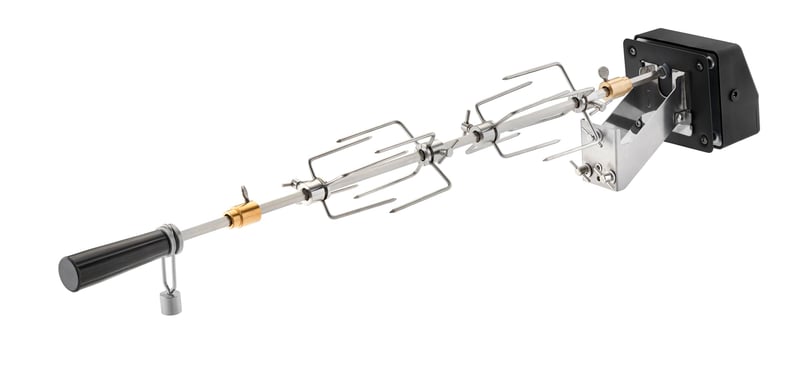 RÖSLE Prémiový otočný ražeň pre BBQ stanice – kompatibilný s grilmi Videro G2/G3 a Magnum G3