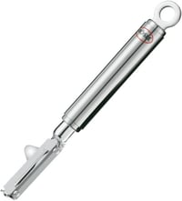 Rösle rozsdamentes acélból készült konyhai sárgarépa- és zöldséghámozó - Pendulum peeler for right-handers 1