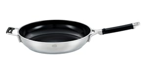 Tava RÖSLE Silence Pro ProCeraPlus 32 cm, keramički premaz protiv prianjanja, otporna na toplinu do 260°C, nehrđajući čelik 18/10, srebrna/crna