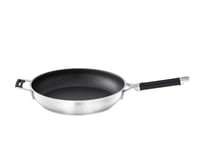 Tigaie RÖSLE Silence Pro cu înveliș antiaderent premium rezistent la zgârieturi ProResist, mâner din silicon, 32 cm, oțel inoxidabil 18/10, inducție 1