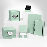 Rössler S.O.H.O. Ceruza- és tolltar 86x86x100mm menta zöld - Mint 7