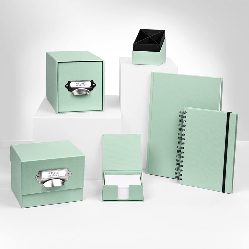 Rössler S.O.H.O. Ceruza- és tolltar 86x86x100mm menta zöld - Mint
