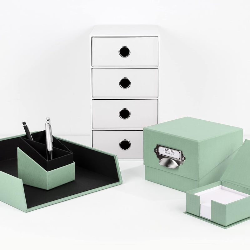 Rössler S.O.H.O. Ceruza- és tolltar 86x86x100mm menta zöld - Mint
