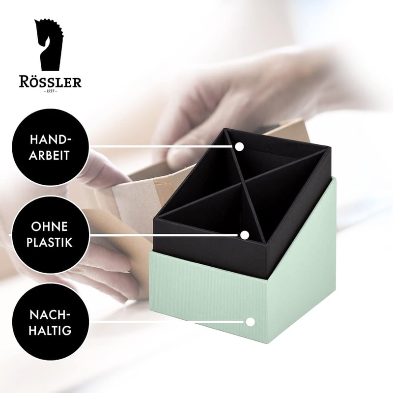 Rössler S.O.H.O. Ceruza- és tolltar 86x86x100mm menta zöld - Mint